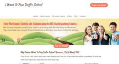 Desktop Screenshot of iwanttopasstrafficschool.com